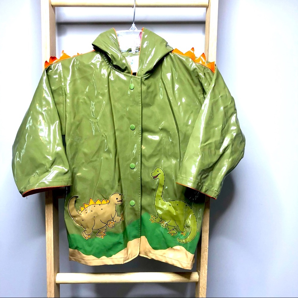 KIDORABLE LINED DINOSAUR RAIN COAT W/Pockets, Hood